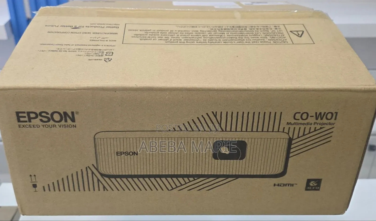 Brand New Packed With Cartoon Epson Projector Model : Co-W0