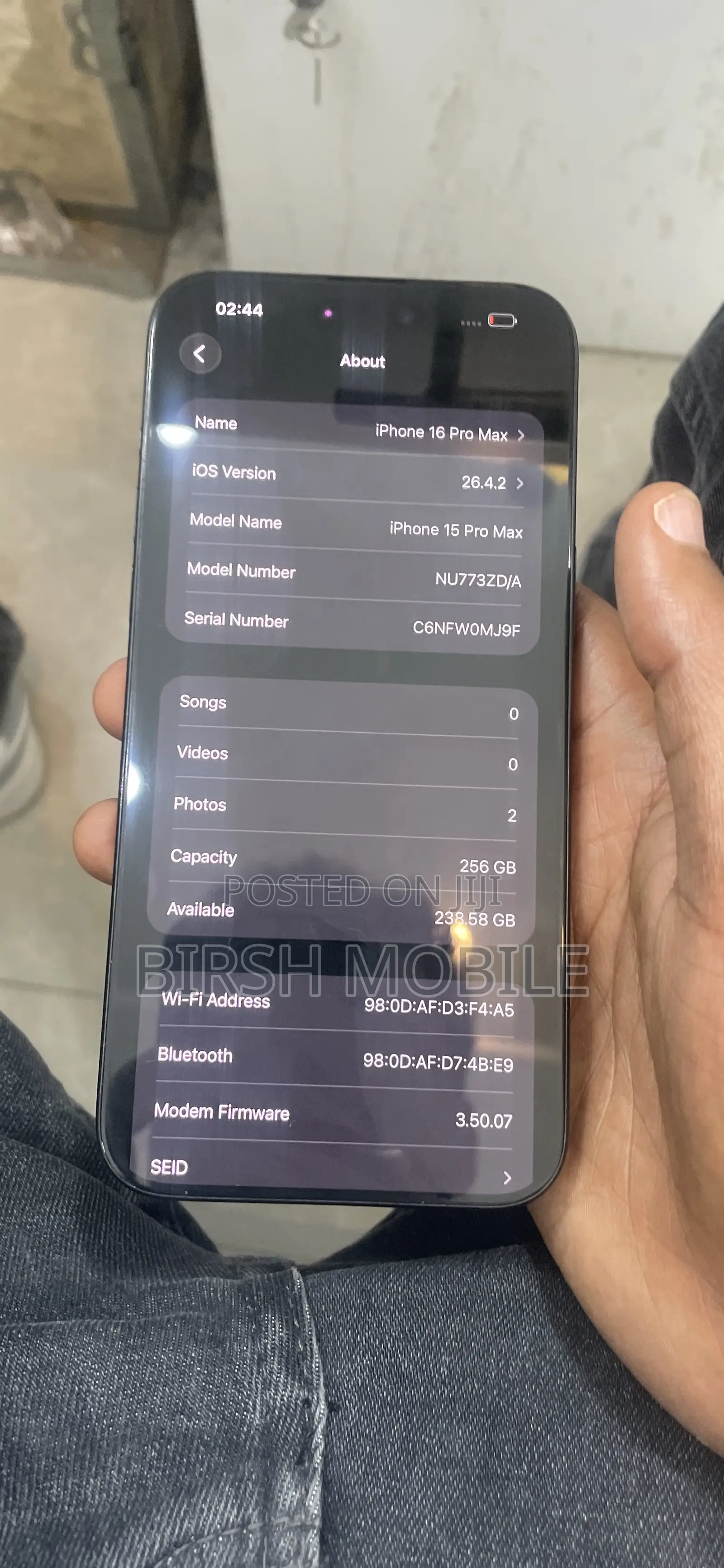 Apple iPhone 15 Pro Max 256 GB Silver
