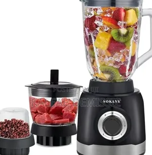 Sokany Multi-Purpose Blender (1000w) የጁስ፣የስጋ እና የቡና መፍጫ