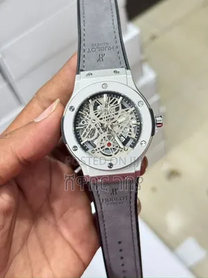 Brown Hublot Classic Fusion Skeleton Automatic Luxury Watch Addis