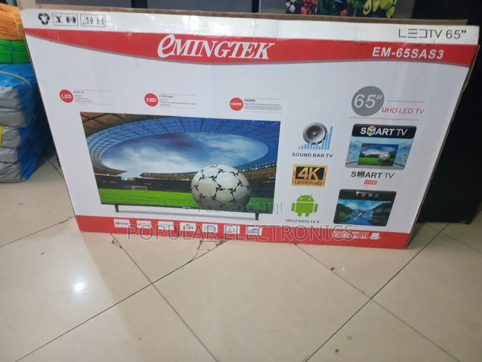 Emingtek 65inchi Tv Smart Android
