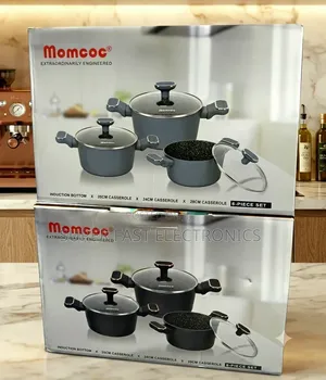 Momcoc 6-piece Non-stick Cookware Set – Induction Compatible Casserole