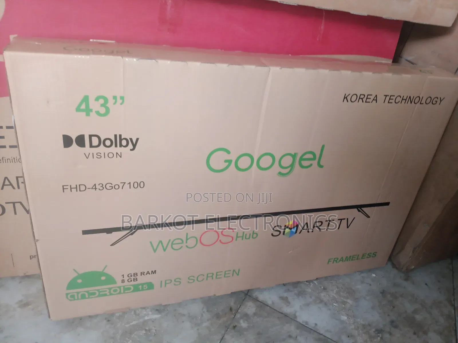 Googel Smart Tv 43 Inch Webos Tv Andraid Framless 2026quality Hifi