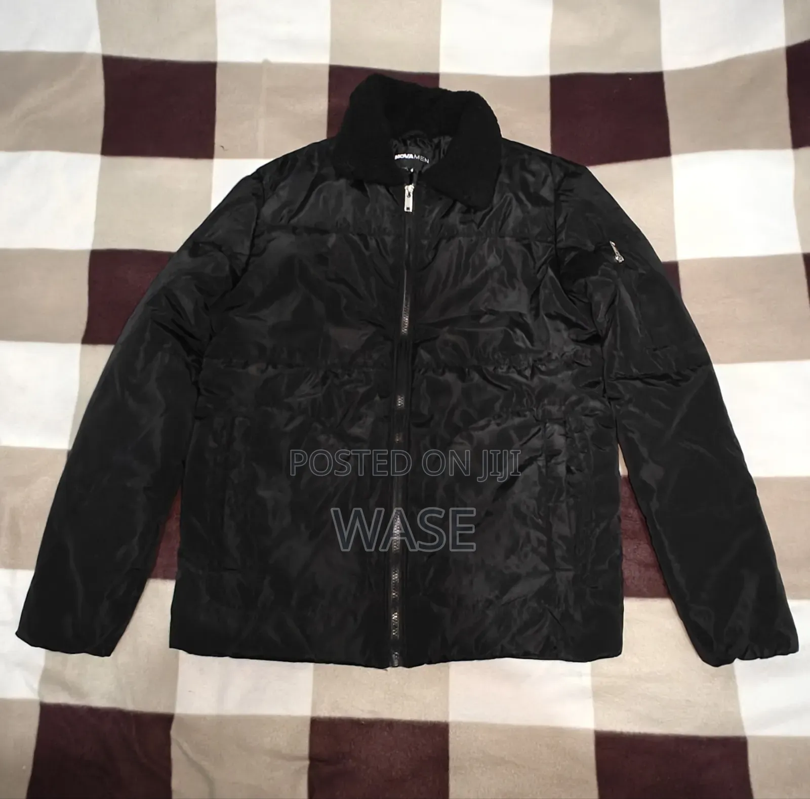 Fashion Nova Winter's Calling Sherpa Collared Puffer Jacket - Black