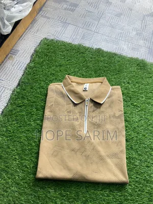 Textured Polo Shirt: