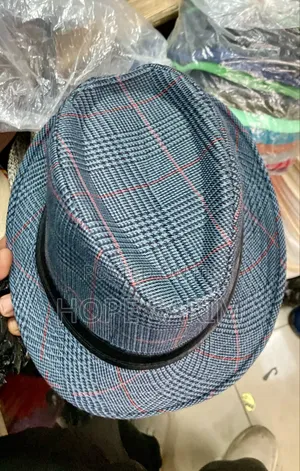 Plaid Checked Fedora Hat: