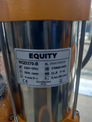 Equty Pump 0.5 Hp Swege
