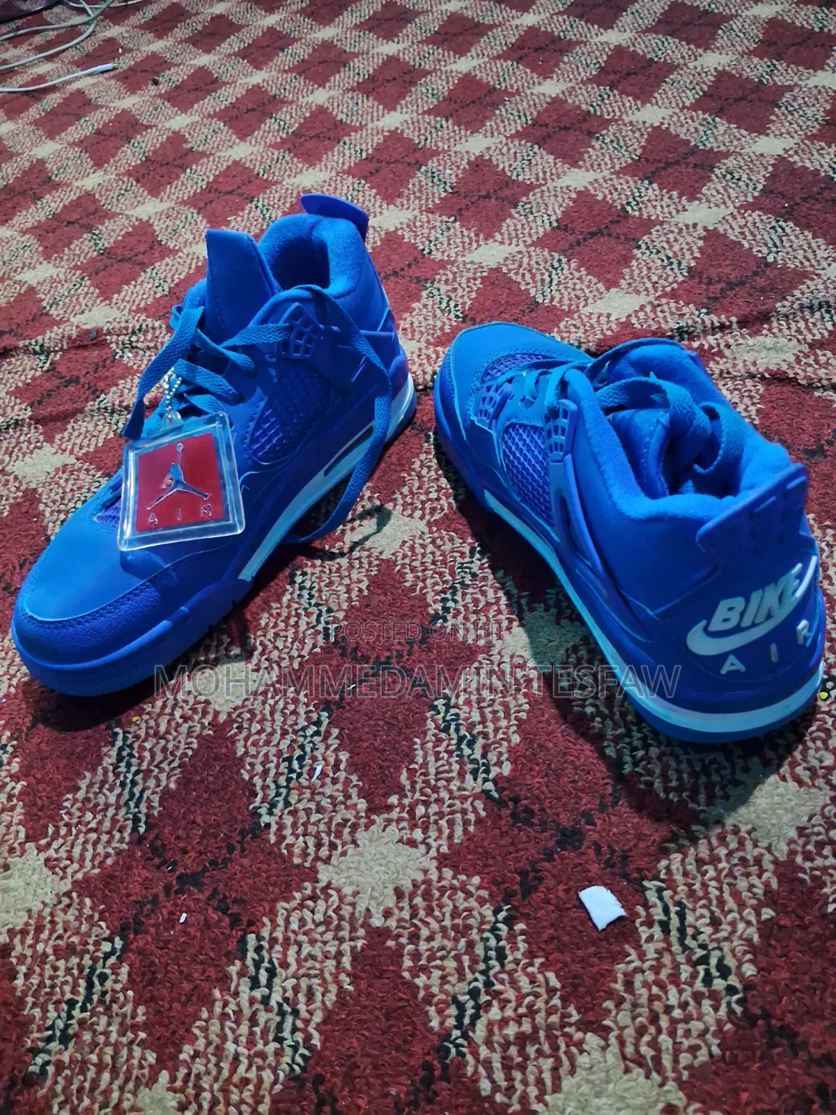 Air Jordan 4 Retro Sneakers - All Blue - Brand New