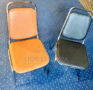 Imported Dining Chair Leather Seat and Stainless Steel Frame