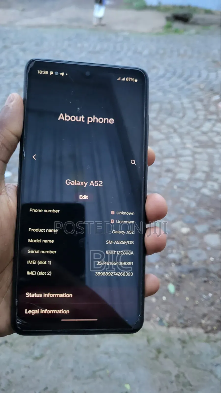 New Samsung Galaxy A52 128 GB Black
