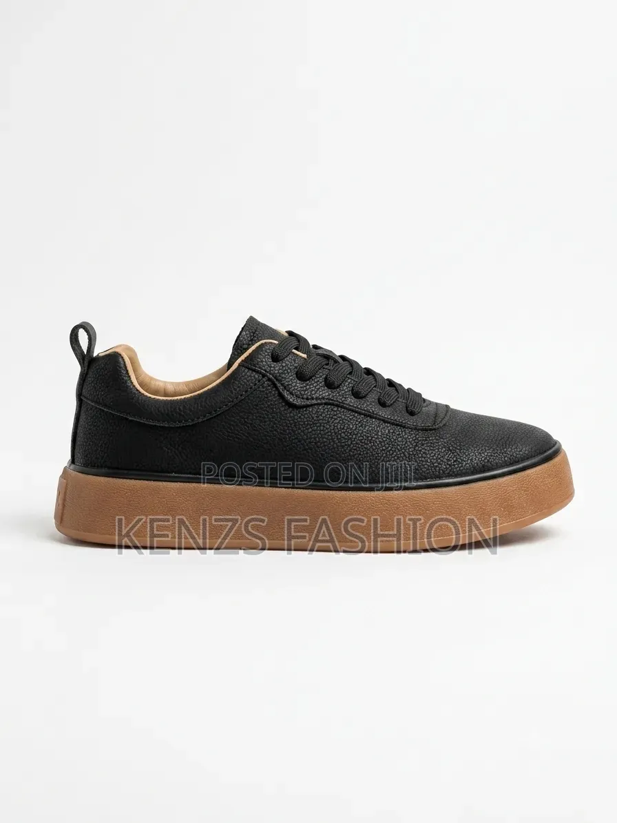 New Arrival- Black Leather Flat Shoes
