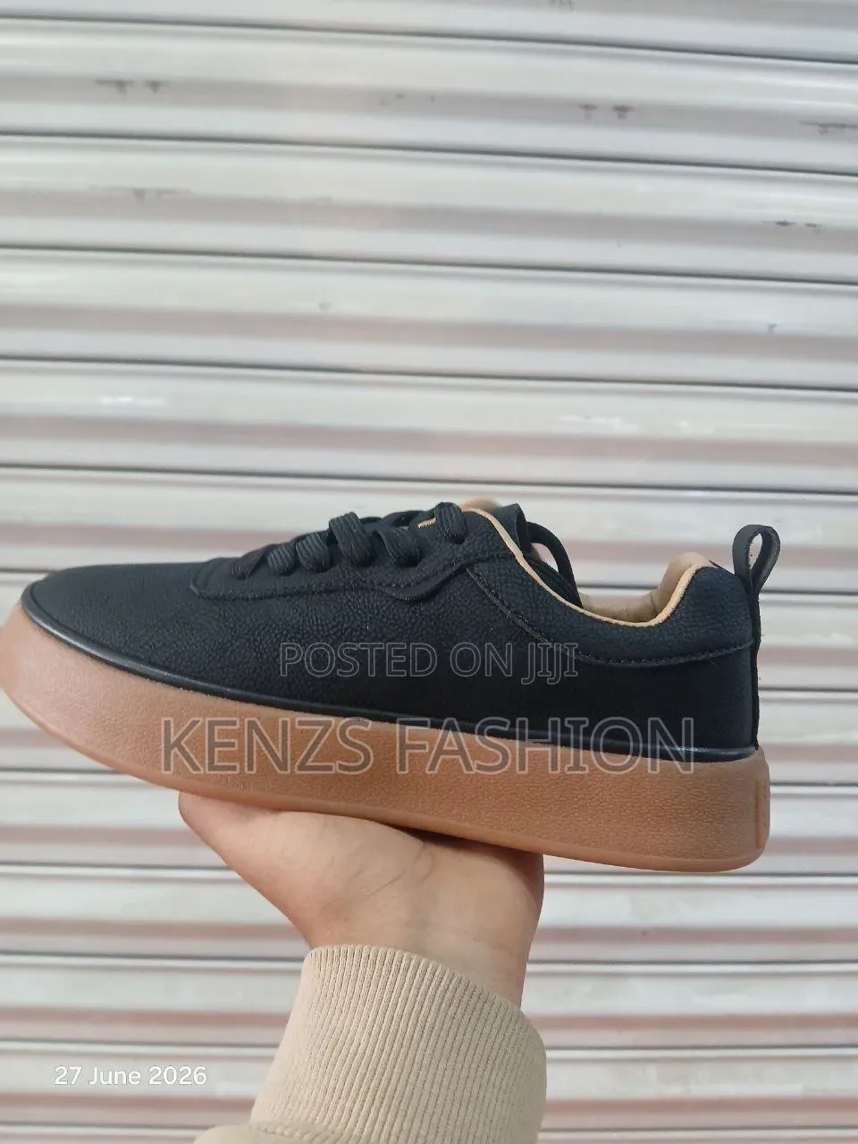 New Arrival- Black Leather Flat Shoes