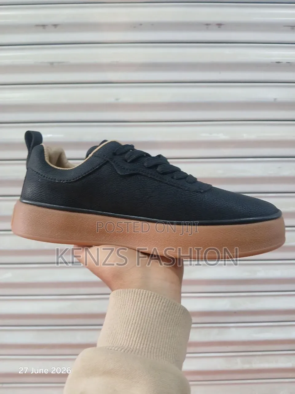 New Arrival- Black Leather Flat Shoes