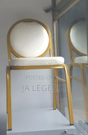 High Quality Gold Round Stainless Steel Chairs