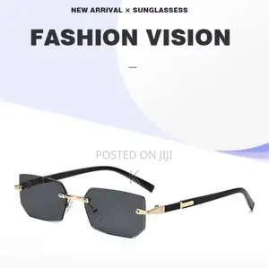 Rimless Retro Sunglasse