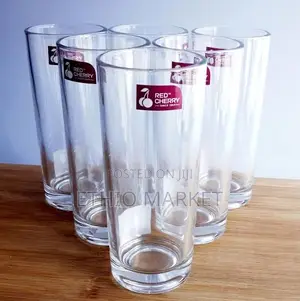 Water Glasses Red Cherry