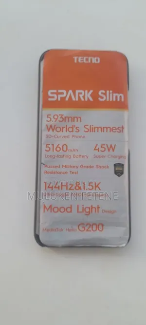 New Tecno Spark Slim 256 GB Black