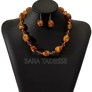 Bohemian Style High-End Faux Pearl and Earrings Set