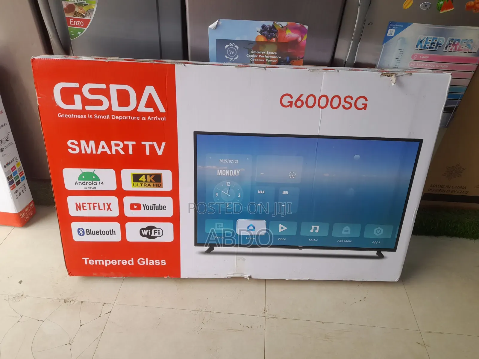 Gsda Smart Tv 60 Inch Doubel Gelass Secrine Ados 2026 Hifi Speaker
