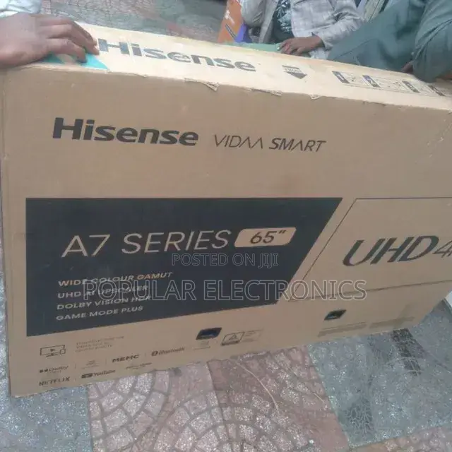 Hisenes 65inch Tv Vidaa Smart Tv