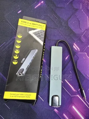 Type-C to HDTV 8 in 1 Multiport Adaptor