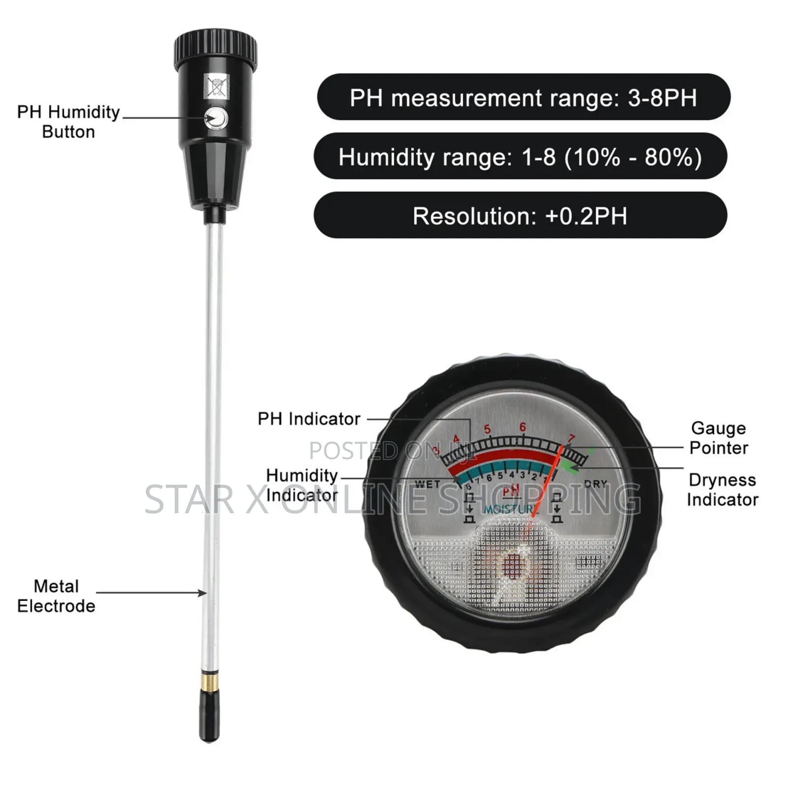 Soil Ph Moisture Meter