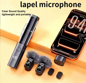 Wireless Lavalier Lapel Microphone With Noise Cancellation