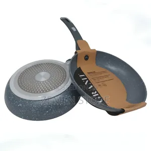 3-Piece Premium Granite Frying Pan Set - 24cm, 26cm 28cm