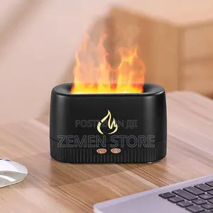 Simulation Flame Aroma Diffuser - Ultrasonic Cool Mist Humidifier