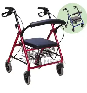 Rollator Walker Foldable 4 Wheel痧韋storage Bag/Basket – Carry Personal