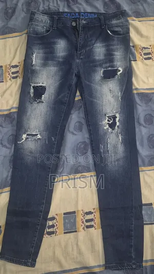 Sada Denim Distressed Underlay Patch Jeans