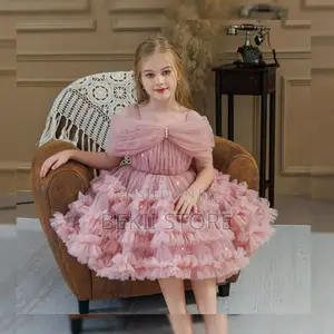 Princess Girls Off-Shoulder Dress የህፃናት ልብስ