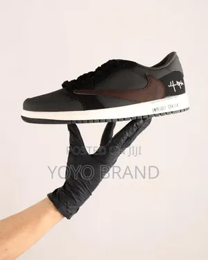Nike Air Jordan 1 Low X Travis Scot"Utopia"Dark Chocolate Brown/Black
