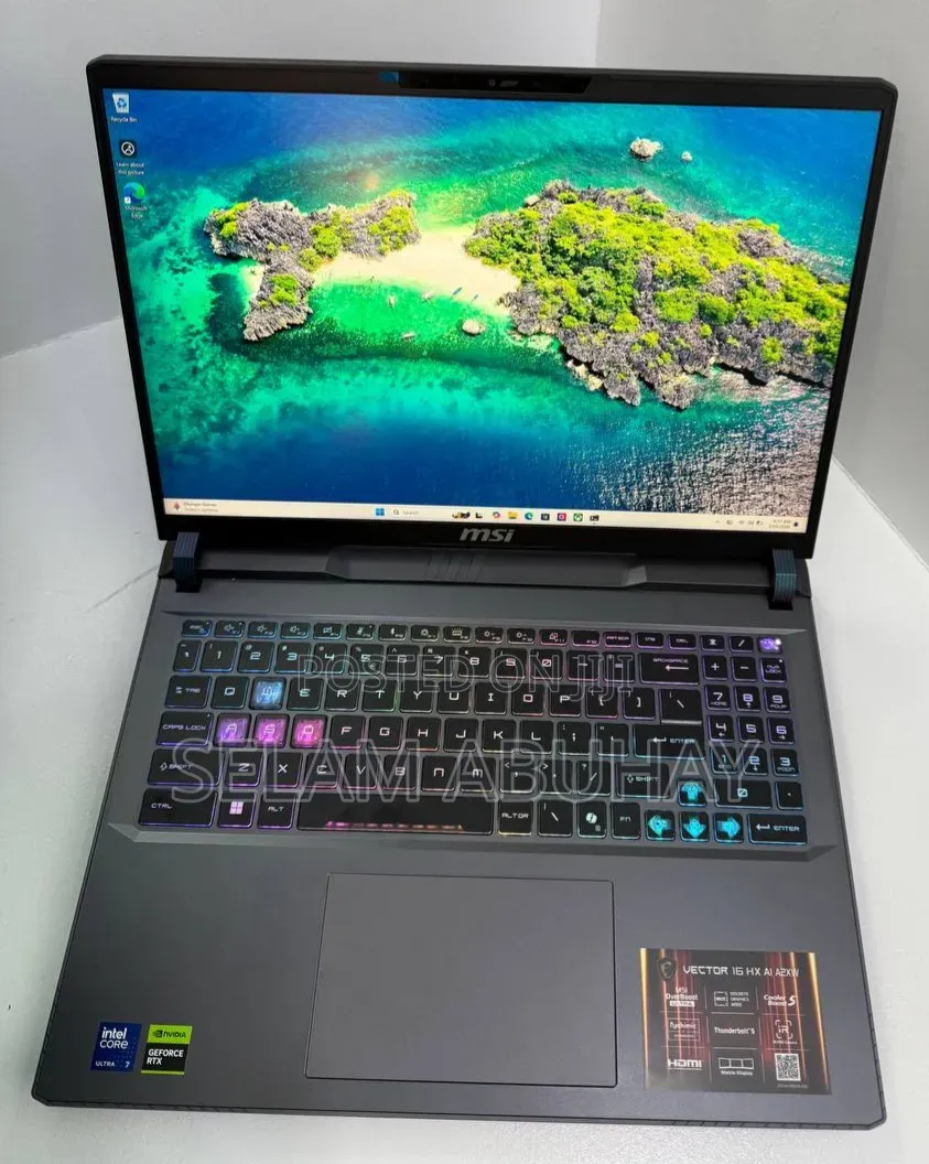 New Laptop MSI Vector 16 HX AI A2XWIG 32GB Intel Core Ultra 7 SSD 512GB
