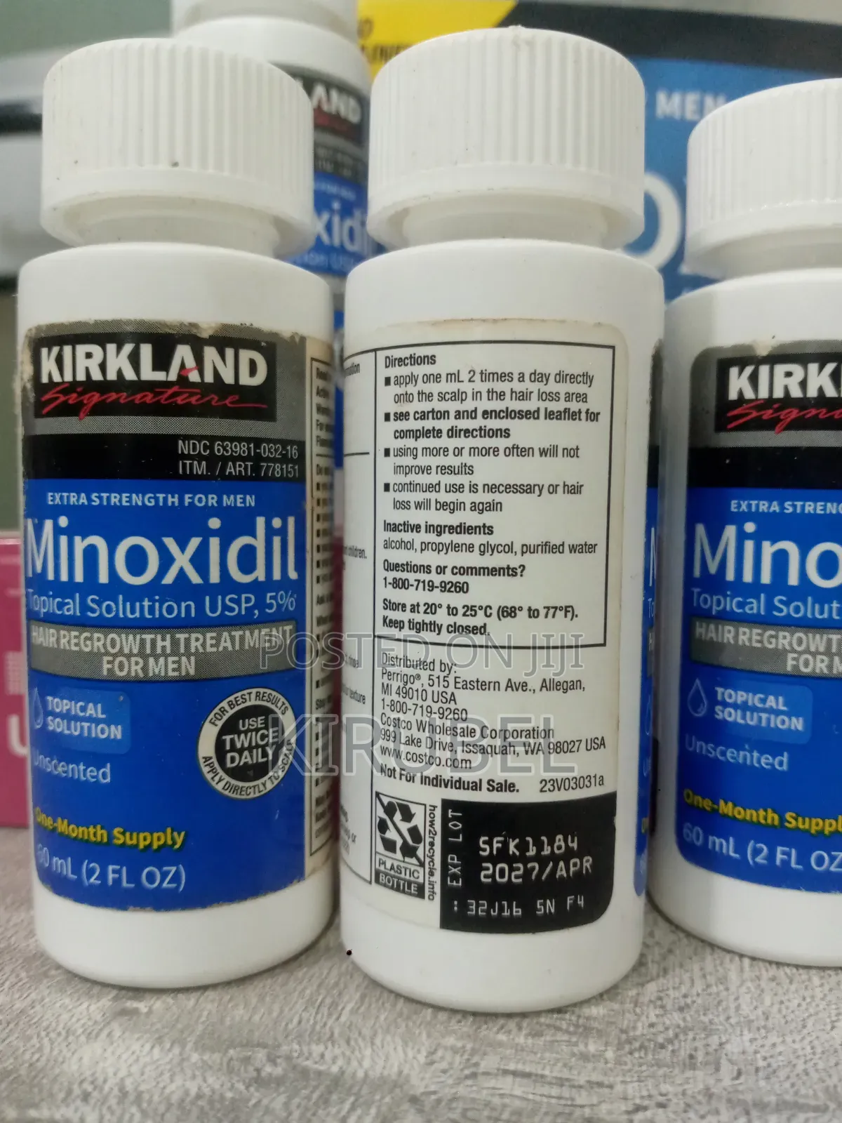 እውነተኛ እቃ ፣ እውነተኛ ውጤት – Kirkland Minoxidil