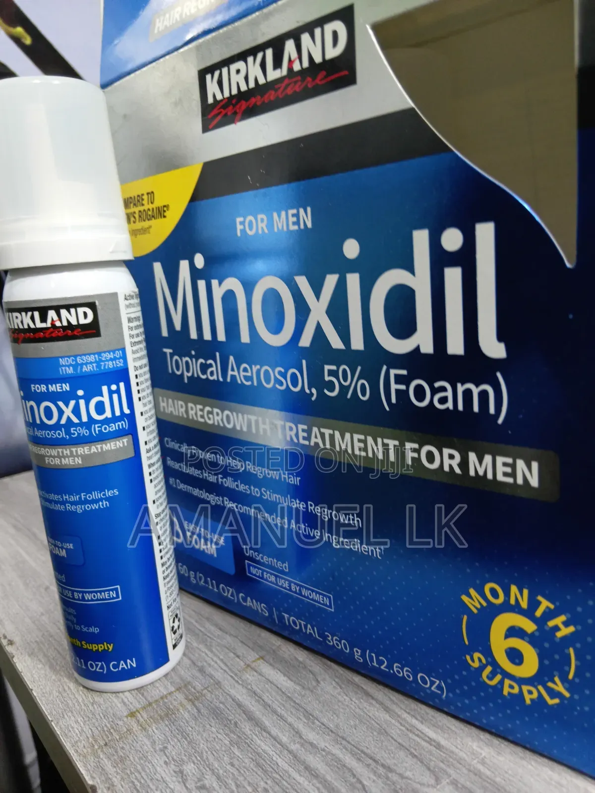 ፎም ፎም ሚኖክስዲል Foam Minox