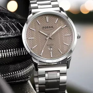 Fossil Quartz — Steel/Champagne Dial, Steel Bracelet