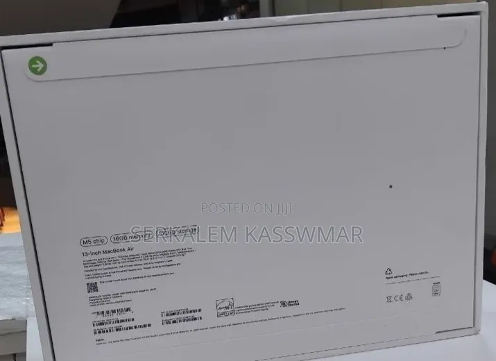New Laptop Apple MacBook Air 2026 M5 16GB Apple M5 SSD 512GB