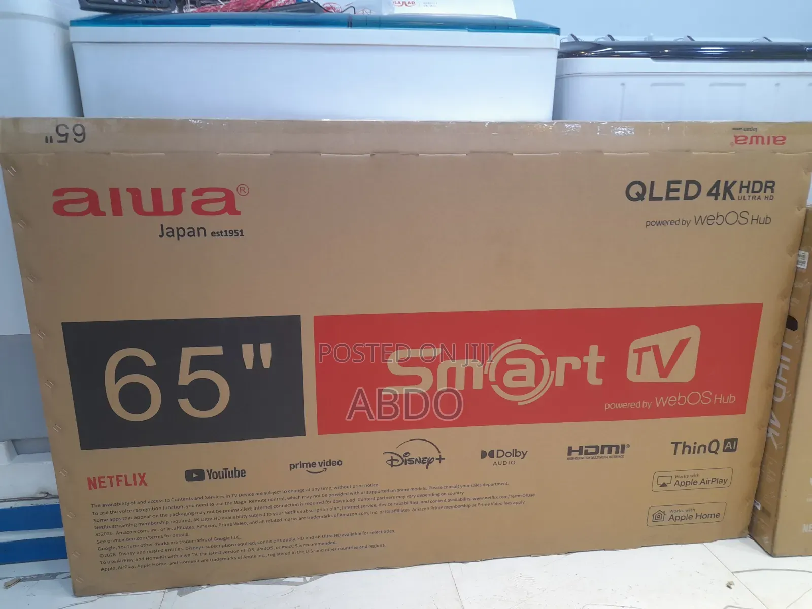 Aiwa Smart Qled Tv 65 Webos Tv Andraid Framless 2026 Quality Japan