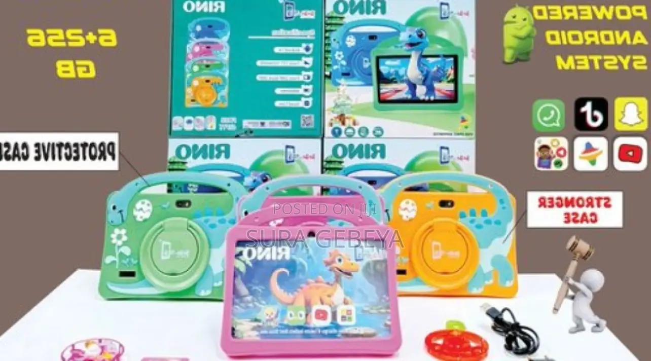 የልጆች መማሪያ ታበሌት Kids Tablet ሲም ካርድ የሚቀበል Free Delivery