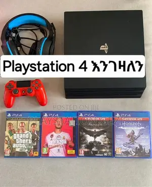 Playstation 4slim Gamoch Ena Joystick ጨምሮ እንገዛለን