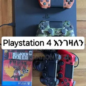Playstation 4slim and Red Dead Cd ካላችሁ አዋሩን