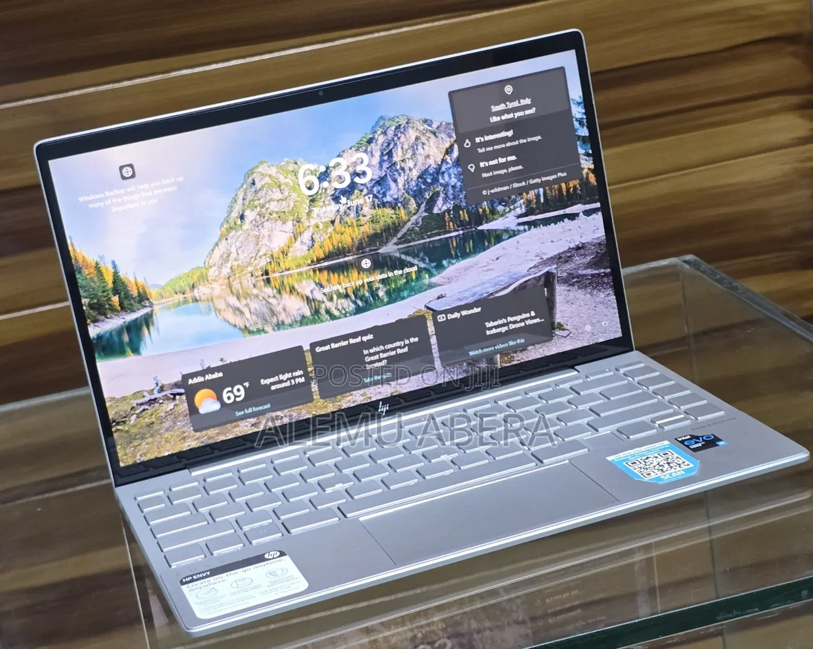 New Laptop HP Envy 14 8GB Intel Core i5 SSD 256GB