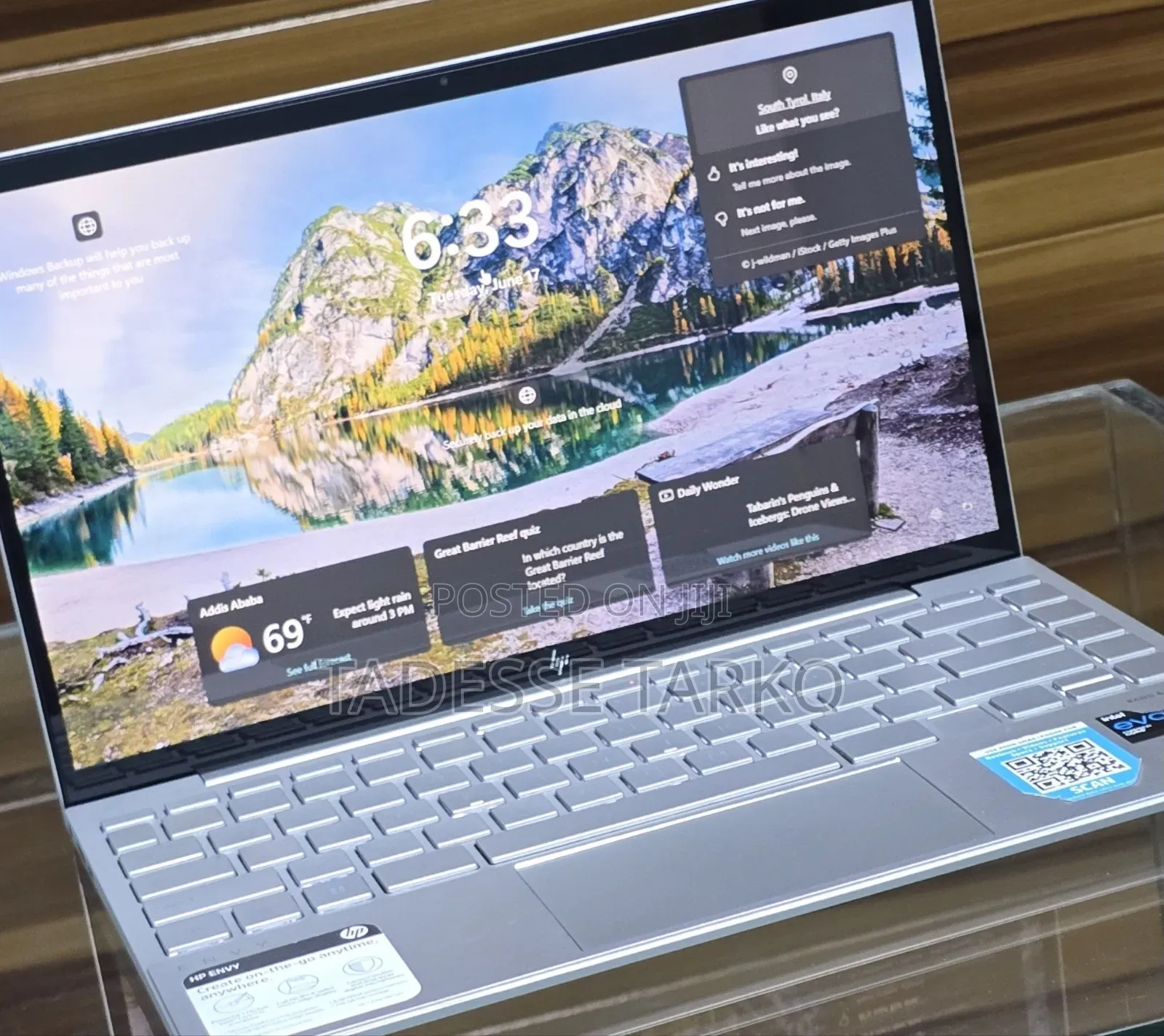 New Laptop HP Envy 14 8GB Intel Core i5 SSD 256GB