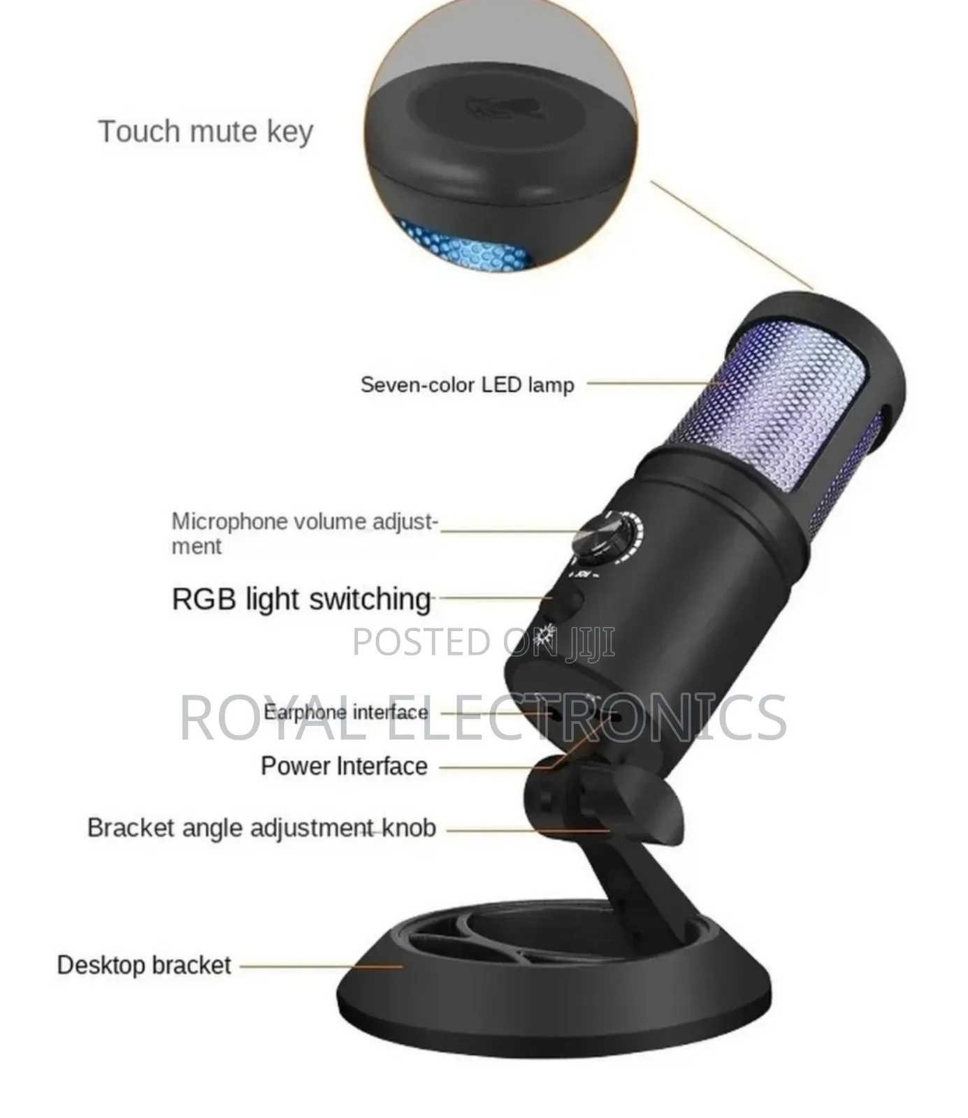 Usb Studio Microphone With Active Noise Cancellation