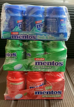 Mentos Sugar-Free Chewing Gum 6 × 56g Pack
