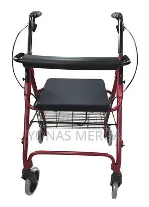 Steel 4 Wheel Rollator楞宸four Wheeled Rollator With Seat