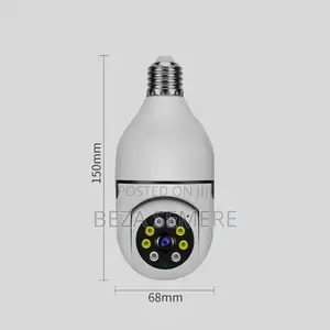 360° Rotating Wifi Bulb Security Camera - Wireless Panoramic CCTV