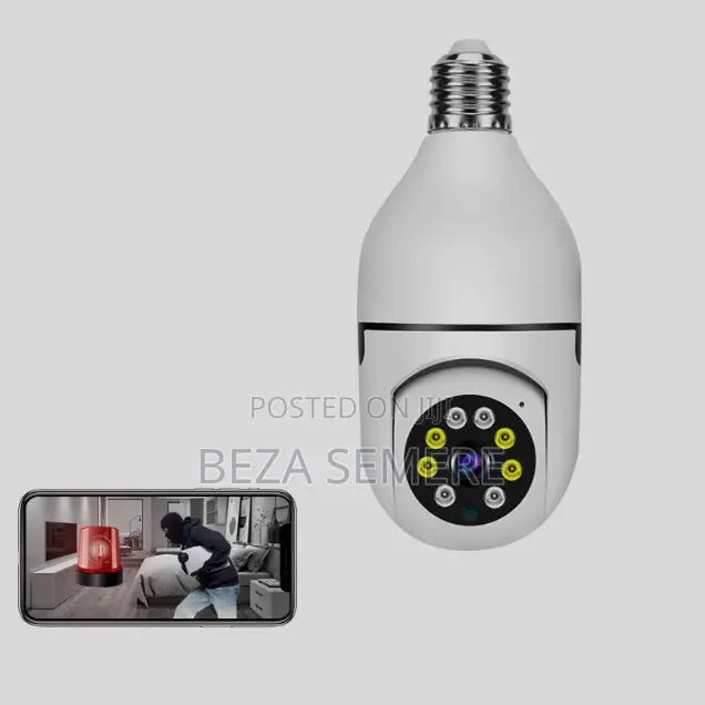 Smart Wifi Bulb Spy Camera - 360° Security Monitor for Shops Offices