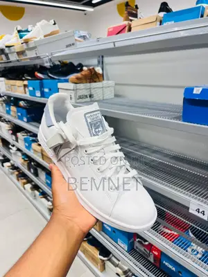 Adidas White Leather